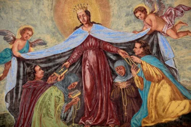 Marian fresko Loreton kirkossa ; Praha, Tšekin tasavalta