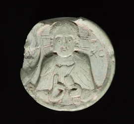 Medaljonki Kristuksen kanssa, noin 1200-1400