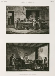 Metallit, kupari-kupariseppä ja seppä, Egypti, n. 1798