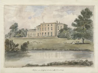 Milford House: akvarellimaalaus, 1848