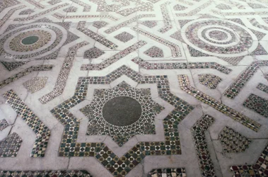 Mosaiikkilattia Monrealen katedraalissa, Sisiliassa (kuva)