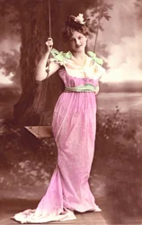 Keinussa: postikortti fantasia 1910