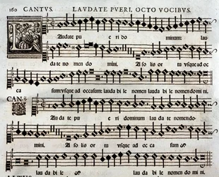 Thomas Luis de Victorian Laudate Pueri Psalmin musiikillinen partituuri sivu 8 äänellä
