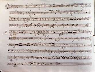 Sivu Pleyelin Sinfonia concertanten partituurista