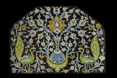 Riikinkukkoaiheinen paneeli. Iran, Isfahan (?)