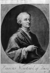 Isaac Newtonin (1642-1727) muotokuva
