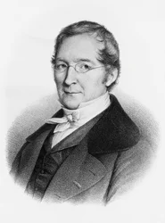 Joseph-Louis Gay-Lussacin (1778-1850), ranskalaisen kemistin ja fyysikon muotokuva, kaiverrus