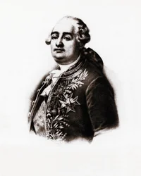 Muotokuva Ranskan kuninkaasta Ludvig XVI:sta (1754-1793) 1800-luvun kaiverrus.