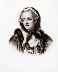 Muotokuva Ranskan kuningattaresta Marie Lescszinska, Ranskan kuningatar (Leczinska, Lescszinka tai Leszinka).