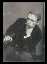 Frederick Hollyerin (1837-1933) muotokuva Walter Cranesta (1845-1915) 1886 (m/v-kuva)