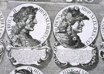 Fruela II:n ja Alfonso IV:n muotokuvia