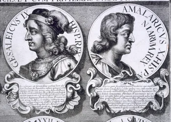 Muotokuvia Gesalecista ja Amalariasta (litho)