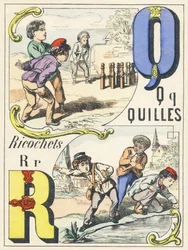 Q R: keilarit, rikosetit - Games Alphabet, n. 1890 (kuva)