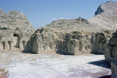 Kuningas Shapur I:n (241-72), Sassanianin palatsin rauniot (kuva)