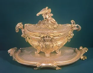 Keittotureeni, Ludvig XV, valmistettu Venäjän keisarinna Elisabetille (1709-62), F.T.Germain, Pariisi