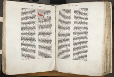 Pyhä Augustinus Hippo "Ooppera", Fol 151 verso 152 recto, n. 1200 (kynä ja muste pergamentille)