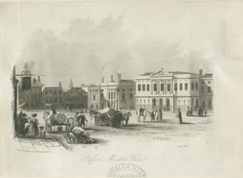 Stafford - Market Place: kaiverrus, nd [c 1841]