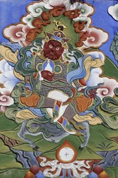 Tuhannen buddhan temppeli Dashang Kagyu Lingin seurakunta Temppelin vartija, La Boulaye, Ranska