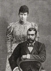 Cornwallin herttua ja herttuatar George V ja hänen vaimonsa Mary of Teck.