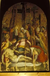 The Deposition, Luca Signorelli, Volterra kuvagalleria, Toscana, Italia