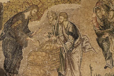 Leipien lisääntyminen, Mosaiikki, Choran kirkkomuseo., Istanbul, Turquie