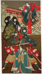 Teatterikohtaus, samuraitaistelut