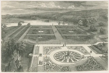 Trentham Gardens: puupiirros ja [?1800-luku]