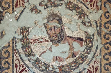 Two Athletes Mosaic, Samandagista, Turkista