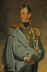 Ukraina, Jalta, Alupkan palatsi (1828), kuva Mihail Vorontsovista, palatsin kuvernööristä ja rakentajasta