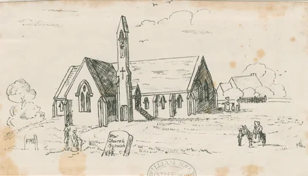 Walton-on-the-Hill Church [Uusi]: litografia, nd [c 1840]