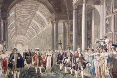 Napoleon I:n ja Marie-Louisen häät Louvren palatsissa, noin 1810 (kaiverrus).