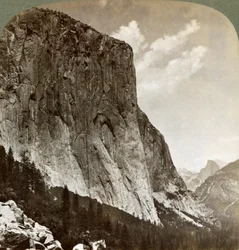 El Capitan ja Half Dome, Yosemite Valley, Kalifornia, Yhdysvallat, 1902