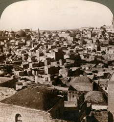 Jerusalem pohjoisesta muurista nähtynä, Palestiina, 1897.