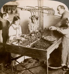 Silkin valmistus, Syyria, 1900-luku.