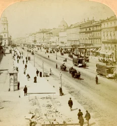 Nevski prospekt, Venäjän Pietarin pääkatu, 1897