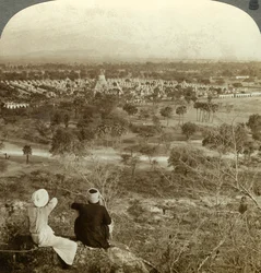 Pagodit, Mandalay, Burma, 1900-luku.