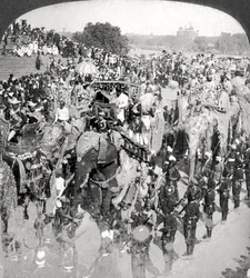 Princes in the Grand State Entry, Durbar, Delhi, Intia.