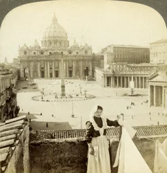 Pietarin aukio ja basilika sekä Vatikaani, Rooma, Italia.