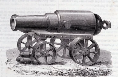 Blakely-kivääri - Blakely Canon Lontoon messuilla (1862)