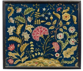 George II:n kirjailtu kuva, n. 1740