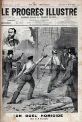 Kuolemaan johtanut kaksintaistelu - 1. maaliskuuta 1895 käytiin miekkakaksintaistelu kahden Ranskan Afrikan komitean jäsenen välillä. Aiemmin hyviä tovereita olleet miehet olivat Alfred Le Chatelier ja Hippolyte Percher, peitenimeltään Harry Alis, ja tämä