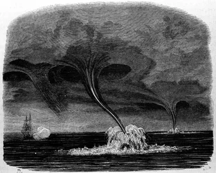 Vesitornado. 1800-luvun kaiverrus.