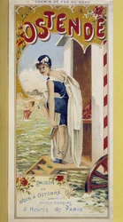 Mainosjuliste Oostendelle, 1800-luvun loppu