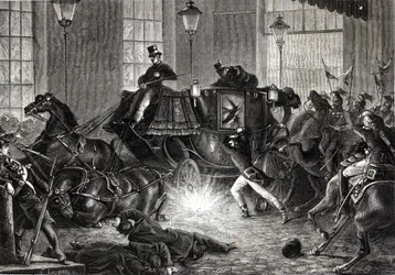 Felice Orsinin hyökkäys Napoleon III:ta vastaan 1.1.1858 - Henri Martinin elokuvassa L
