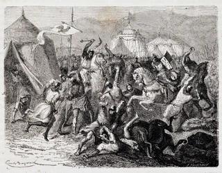 Cassel-vuoren taistelu - Henri Martinin "" Popular History of France" -julkaisussa, Jouvet, Paris, T.1