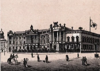 Berliini, Saksa: näkymä keisarillisen palatsin keisarinlinnaan). kirjassa "" Maailma havainnollistaa 168 näkymää"" Päiväämätön (1800-luvun loppu)
