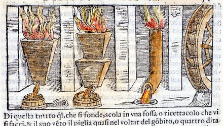 Masuuni - Biringuccion "Pirotechnicassa".