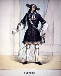 Alfredo Germontin hahmo Giuseppe Verdin "La Traviatassa".