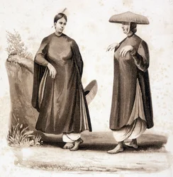 Cohinchin naiset. Vietnam v. 1850.