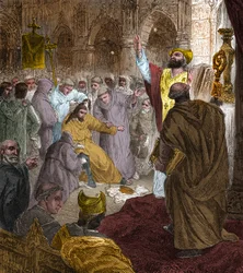 Merovingien dynastian loppu, 751: Pepin Briefin (714-768) kuningas Childeric III:n (714-754) vallankumous.